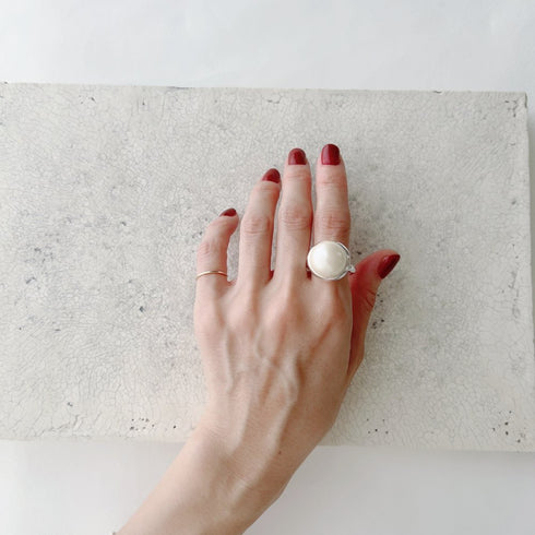 big pearl ring